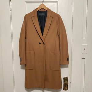 Zara - Camel Wool Overcoat
